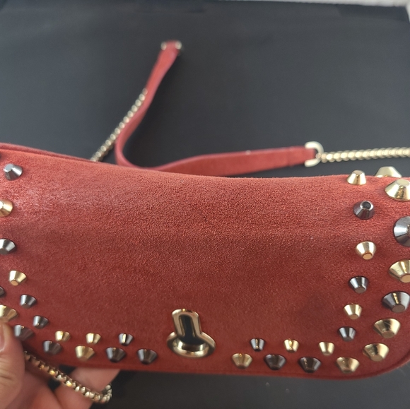 EUC Stuart Weitzman Leather Crossbody Clutch - Picture 2 of 12